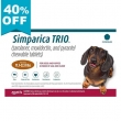 Simparica Trio Caramel for Dogs 11.1-22 lbs � Flea, Tick  Heartworm Protection